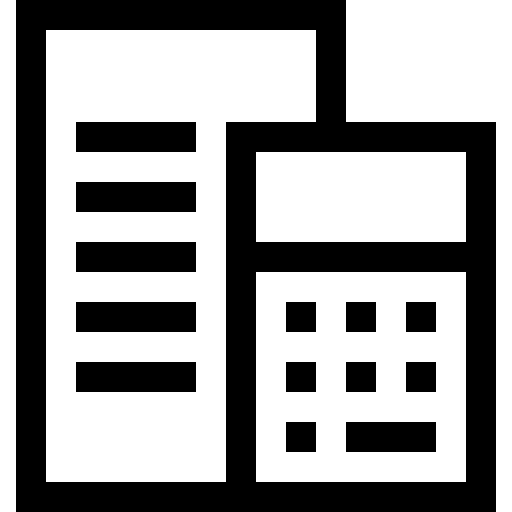Calculator business and finance calculator budget icon Calculator business and finance calculator budget icon