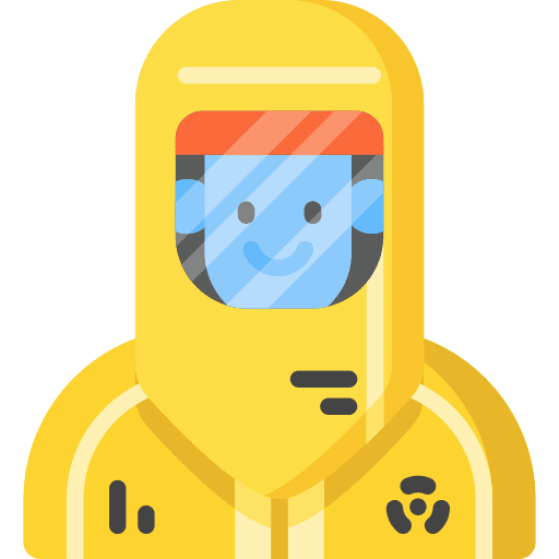 Hazmat infection protective clothing hazmat icon