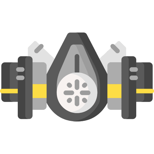 Mask ecology gas mask protection icon