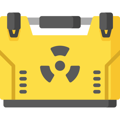 Nuclear case sign bomb icon