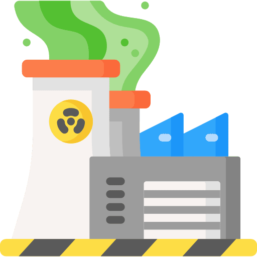 Nuclear plant nuclear energy industry nuclear power icon