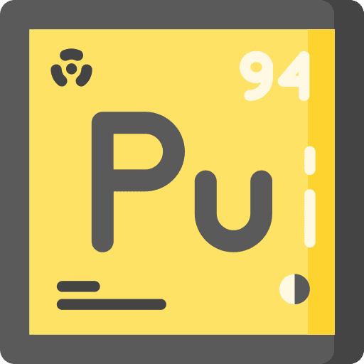 Plutonium chemical element plutonium science icon
