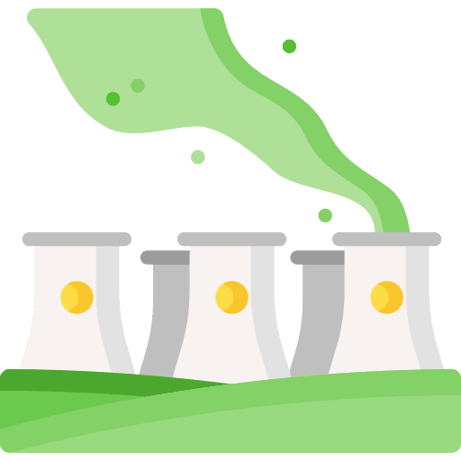 Nuclear plant nuclear energy radioactive ecology and environment icon