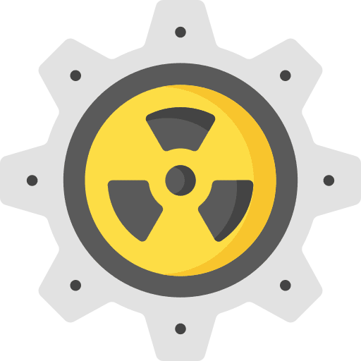 Nuclear radioactive gear metal gear icon