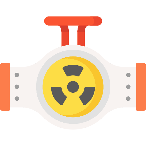 Pipe ecology and environment nuclear energy gas pipe icon