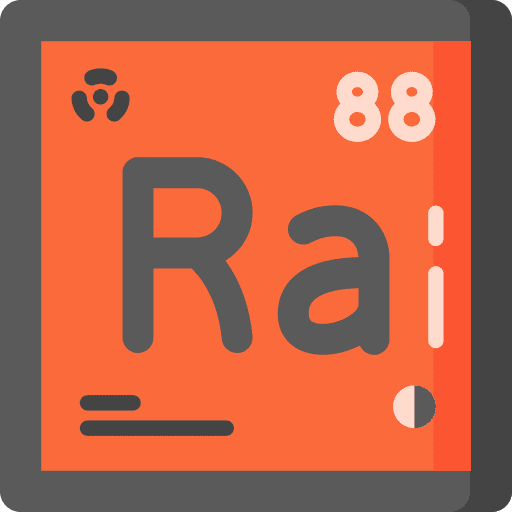 Radium radium element education icon