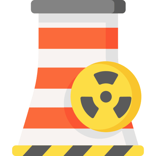 Nuclear plant nuclear nuclear power radiation icon