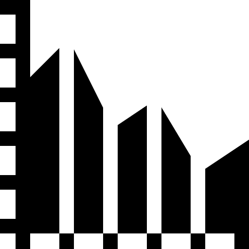 Burndown bar chart fire burndown icon Burndown bar chart fire burndown icon