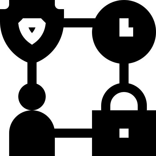 Process process user clock icon Process process user clock icon