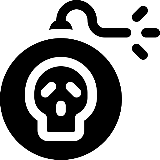Bomb security miscellaneous threat icon