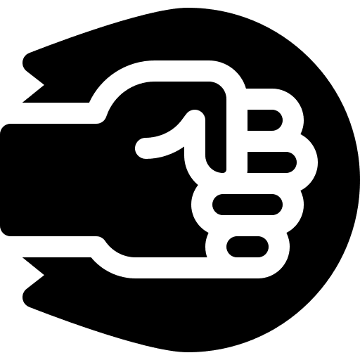 Punch cultures fist fire icon