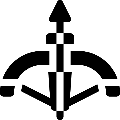 Crossbow archery weapon crossbow icon