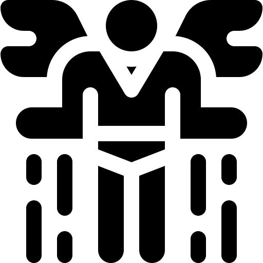 Superhero superhero wings humanpictos icon