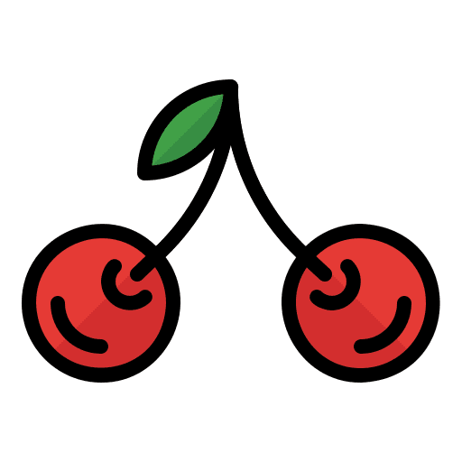 Cherry fruit cherry diet icon