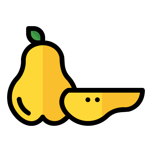 Pear organic pear food icon