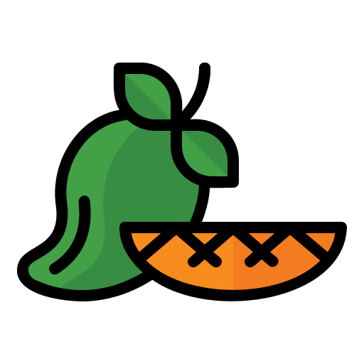 Mango food and restaurant diet vegetarian icon Mango food and restaurant diet vegetarian icon