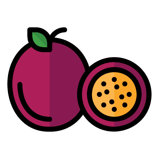 Passion fruit passion fruit vegetarian vegan icon Passion fruit passion fruit vegetarian vegan icon