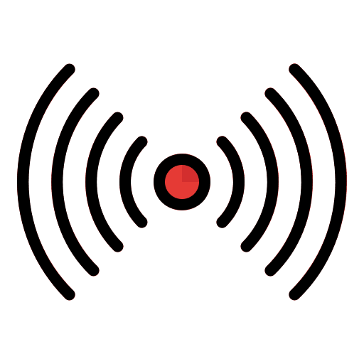 Sensor electronics sensing smart house icon