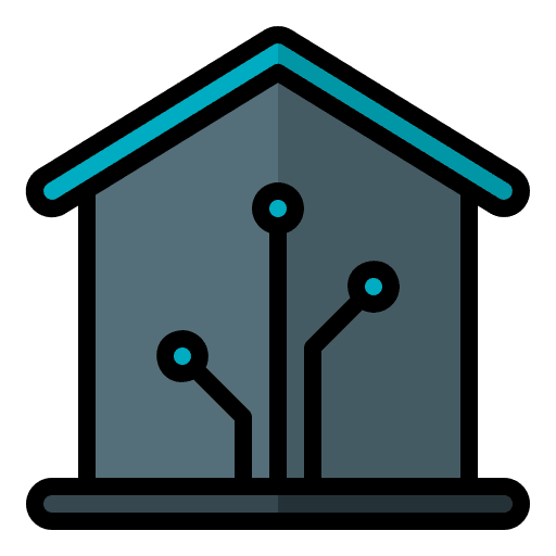 Smart house electronics wifi smart home icon