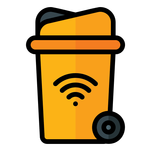 Garbage smart home smart trash icon Garbage smart home smart trash icon