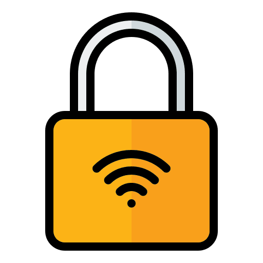 Padlock smart lock smart home security icon Padlock smart lock smart home security icon