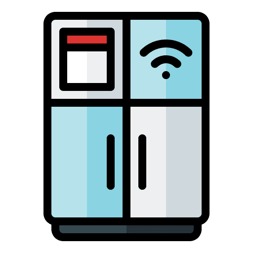 Refrigerator fridge electronics food and restaurant icon Refrigerator fridge electronics food and restaurant icon