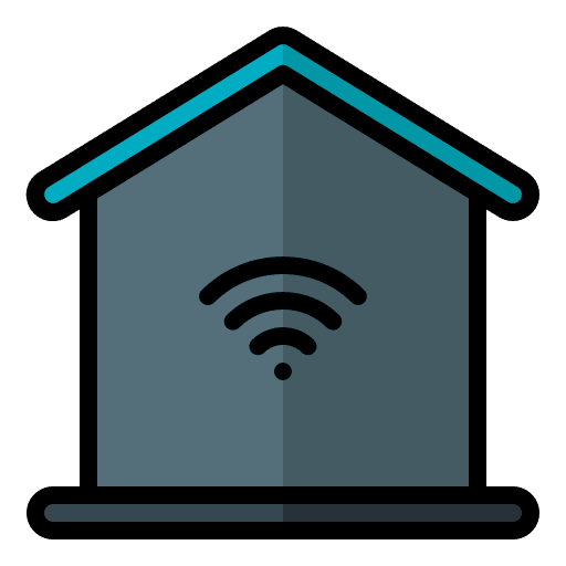 Smart home electronics real estate smart house icon Smart home electronics real estate smart house icon