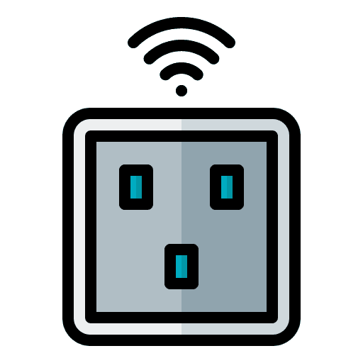 Socket electronics internet of things smart home icon Socket electronics internet of things smart home icon