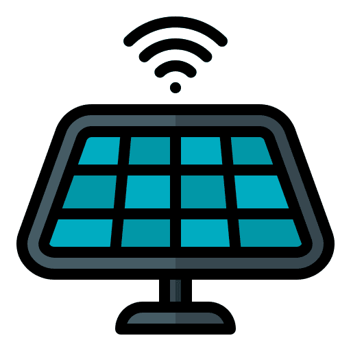 Solar panel ecological solar panel power icon Solar panel ecological solar panel power icon