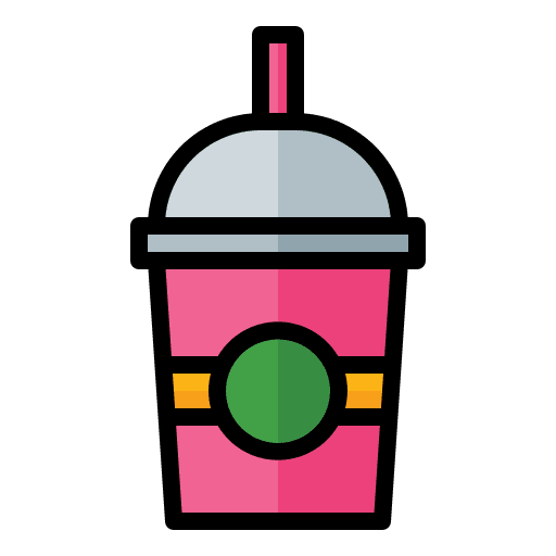 Drink beverage straw milkshake icon