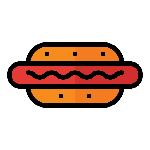 Hot dog hot dog fast food sandwich icon Hot dog hot dog fast food sandwich icon
