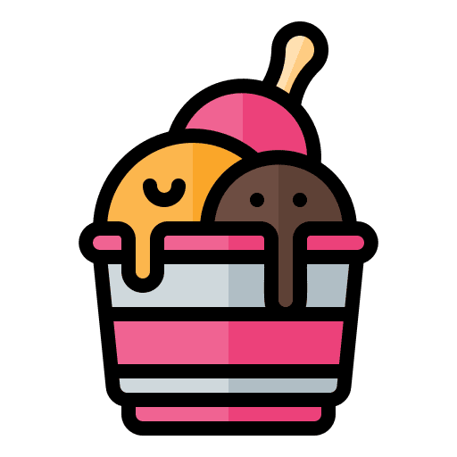 Ice cream cup bowl summer icon Ice cream cup bowl summer icon
