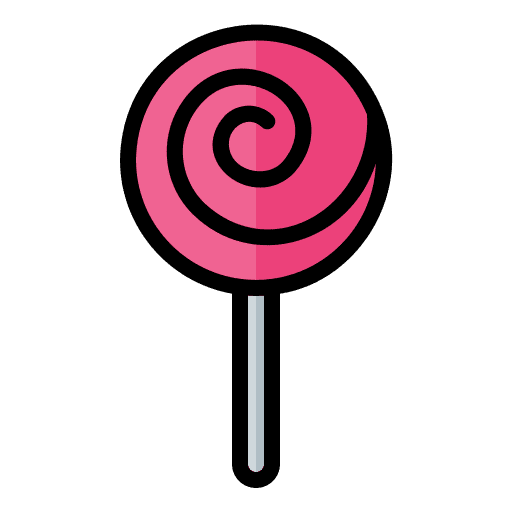 Lollipop sweet sugar candy icon Lollipop sweet sugar candy icon