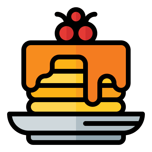 Pancake food and restaurant pancake bakery icon Pancake food and restaurant pancake bakery icon