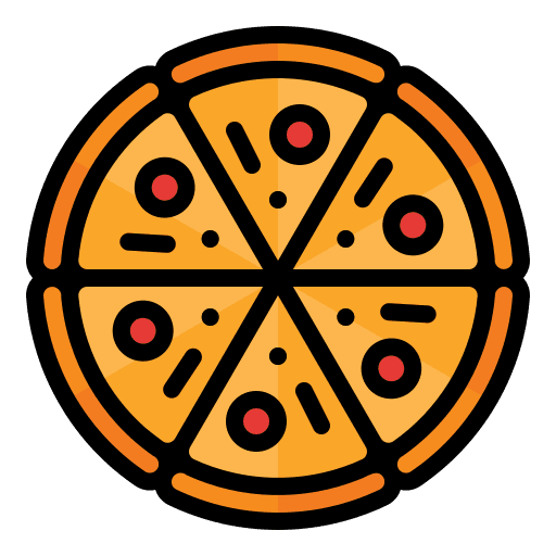 Pizza salami pizza food and restaurant icon