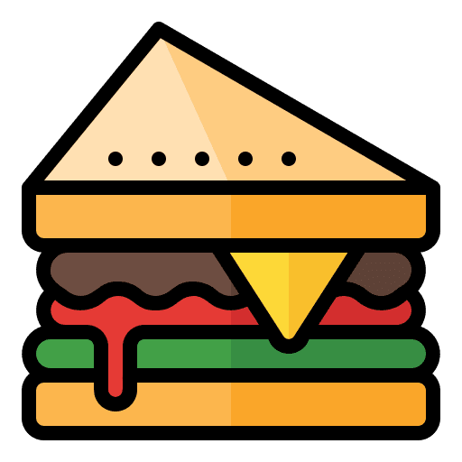 Sandwich food and restaurant sandwich bread icon