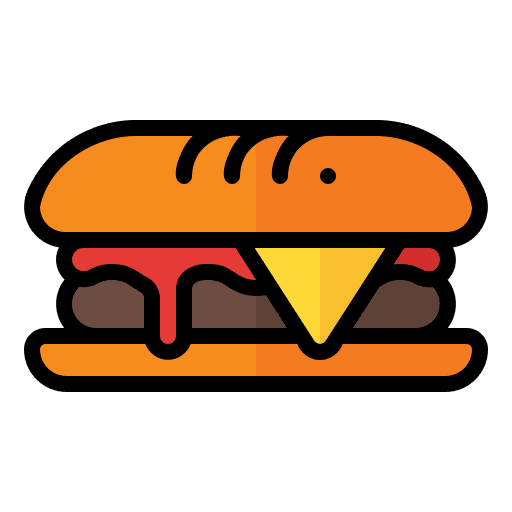 Sandwich meal snack bread icon