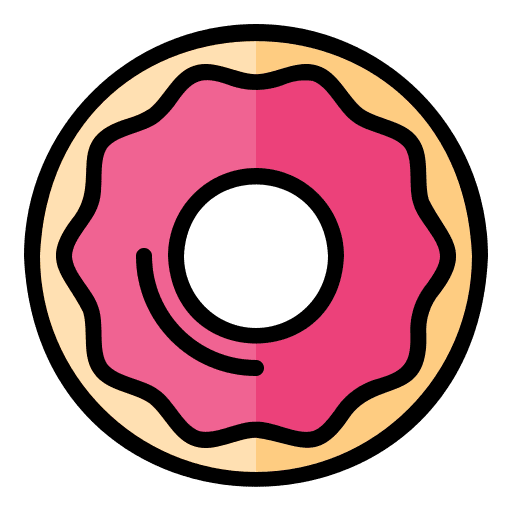 Donut food and restaurant food bakery icon Donut food and restaurant food bakery icon