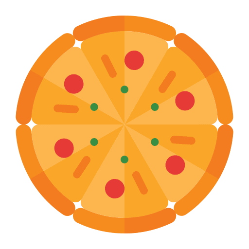 Pizza food and restaurant pizza italian food icon