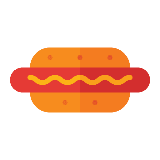 Hot dog fast food sandwich sausage icon Hot dog fast food sandwich sausage icon