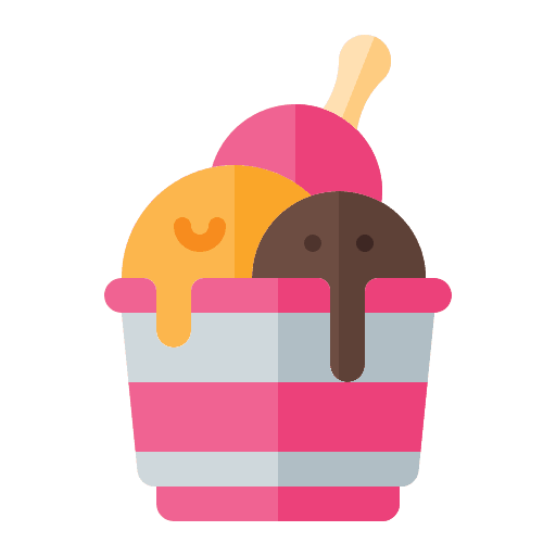 Ice cream food and restaurant summertime ice cream icon Ice cream food and restaurant summertime ice cream icon