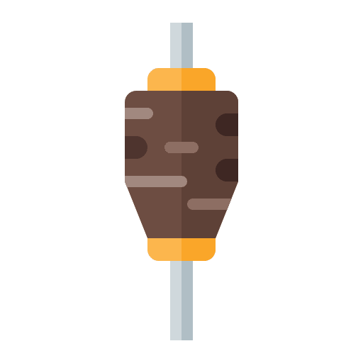 Kebab roll food and restaurant food icon Kebab roll food and restaurant food icon