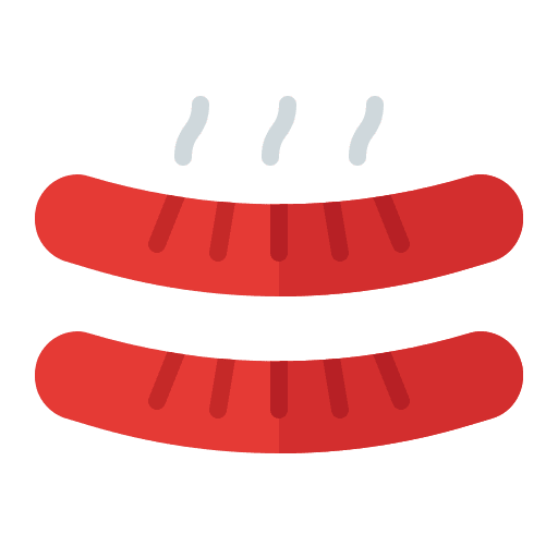 Sausage meat bbq grilled icon Sausage meat bbq grilled icon