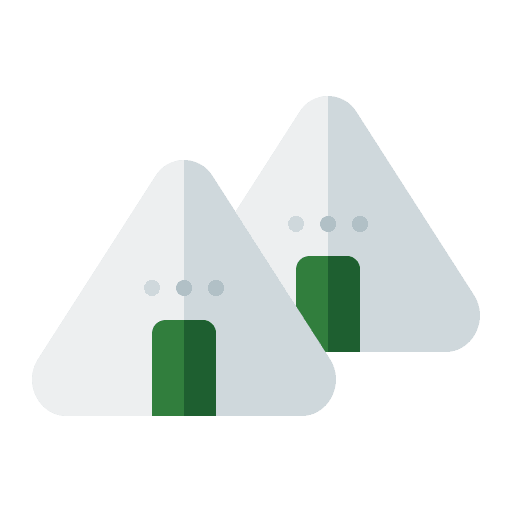 Onigiri asian japanese food rice icon Onigiri asian japanese food rice icon