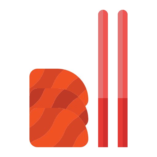 Sashimi japanese food asian oriental icon Sashimi japanese food asian oriental icon