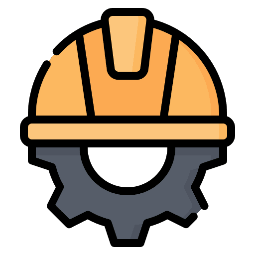 Engineer helmet gear engineering icon
