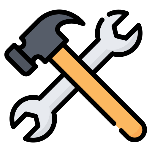 Repair tools improvement wrench repair tools icon