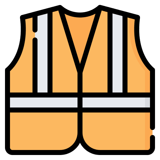 Vest reflective vest security life jacket icon