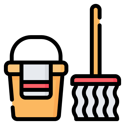 Cleaning household bucket towel icon Cleaning household bucket towel icon