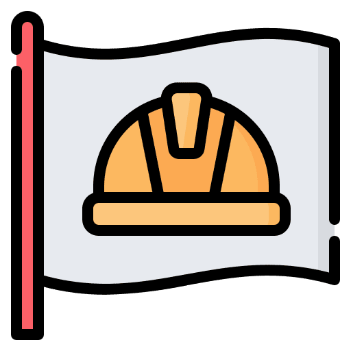Flag labor day helmet hard hat icon Flag labor day helmet hard hat icon